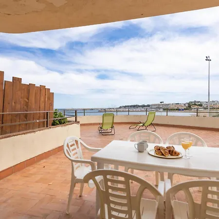 En La Playa De Riells Con Terraza Grande, Parking Y Wifi - Es-325-2